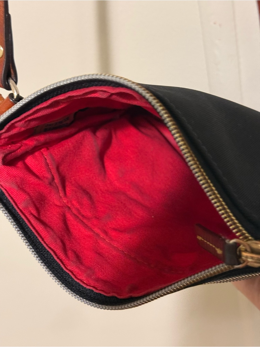 Dooney & Bourke Black Nylon Crossbody with Brown Leather Trim - Picture 13 of 13